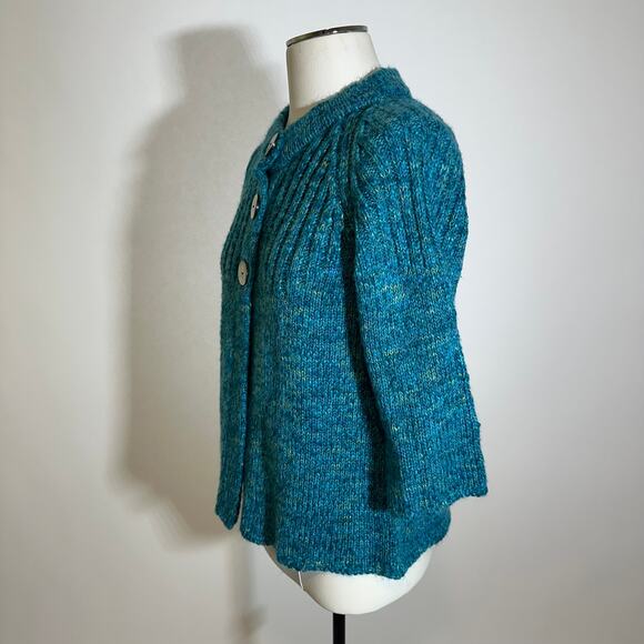 Kintamani by Wind River Chunky Boucle Knit Cardigan Sweater Womens Size Medium M - Picture 4 of 9